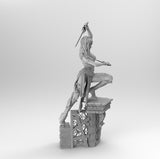B077 - Marvel Superheroes Elektra, Female Character, STL 3D model design print files