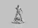 A400 - Comic character design, Optic Blast man standing pose statue, STL 3D model design print download files