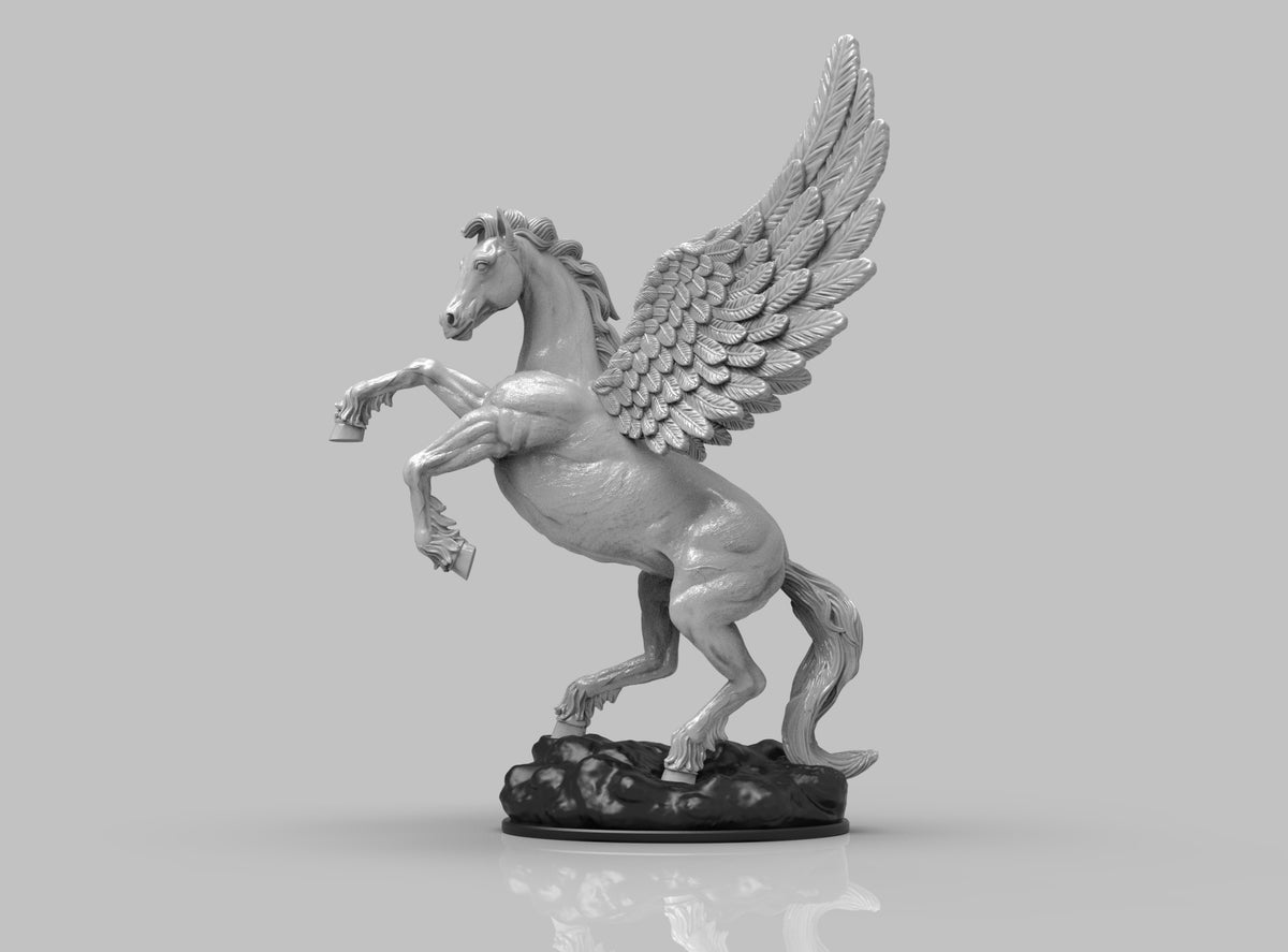 A443 - Legendary Creature design, The Pegasus, STL 3D model design pri ...