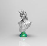C449 - Comic character design, The luki bust, STL 3D model design print download file
