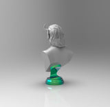 C449 - Comic character design, The luki bust, STL 3D model design print download file