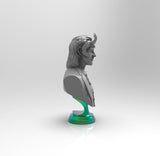 C449 - Comic character design, The luki bust, STL 3D model design print download file