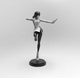 E392 - Games character design, The Yuriee girl, STL 3D model design print download files