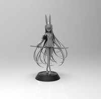 E999 - Games character design, The Shimakaze battle girl statue, STL 3D model design print download files