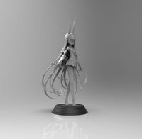 E999 - Games character design, The Shimakaze battle girl statue, STL 3D model design print download files