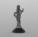 A439 - Legendary character design, The medusa female statue, STL 3D model design print download files