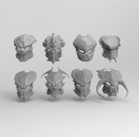 B079-B081 Movie, The Predators Mask design, total 15 designs STL model design print