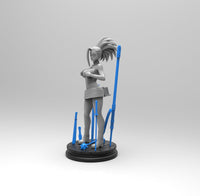 E397 - Anime character design, The Hero School Momo with bunch of weopon, STL 3D model design print download files