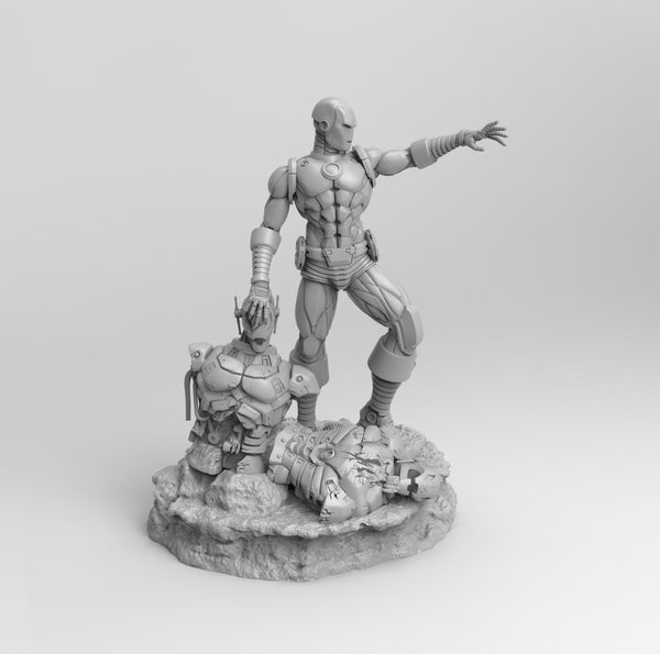 A076 - Marvel Studio, Ironman Comic head Version Design , STL 3D model design print