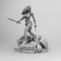 B105 - Marvel Superheroes 1973 , Red Sonja STL 3D model print files