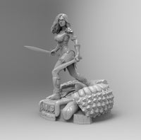 B105 - Marvel Superheroes 1973 , Red Sonja STL 3D model print files
