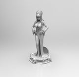 E241 - Female character design , The Elvira girl statue, STL 3D model design print download files