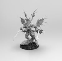A479 - Legendary creature design, The Dragon warrior statue, STL 3D model design print download files