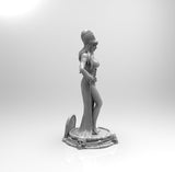 E241 - Female character design , The Elvira girl statue, STL 3D model design print download files