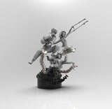A487 - Comic character design, Spider multiverse statue, STL 3D model design print download files