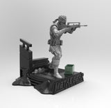 A397 - Games Character design, Snake into the enemy base, STL 3D model design print download files