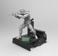 A397 - Games Character design, Snake into the enemy base, STL 3D model design print download files