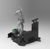 A397 - Games Character design, Snake into the enemy base, STL 3D model design print download files