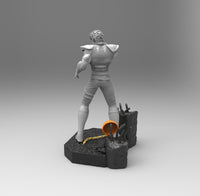 E386 - Anime character design staute, The North of Fist character design, STl 3D model design print download files