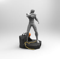E386 - Anime character design staute, The North of Fist character design, STl 3D model design print download files