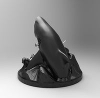 E387 - Anime character design, The Shark Nerutu anime character, STL 3D model design print download files