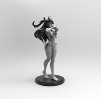 E393 - Games character design, The Granbluo Fantasia girl character design, STL 3D model design print download files