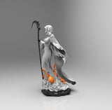 E242 - Female character design, The Ms Death with weopon, STL 3D model design print download files