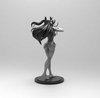E393 - Games character design, The Granbluo Fantasia girl character design, STL 3D model design print download files