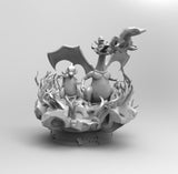 E394 - Anime character design, The Dragon anime character statue, STL 3D model design print download files