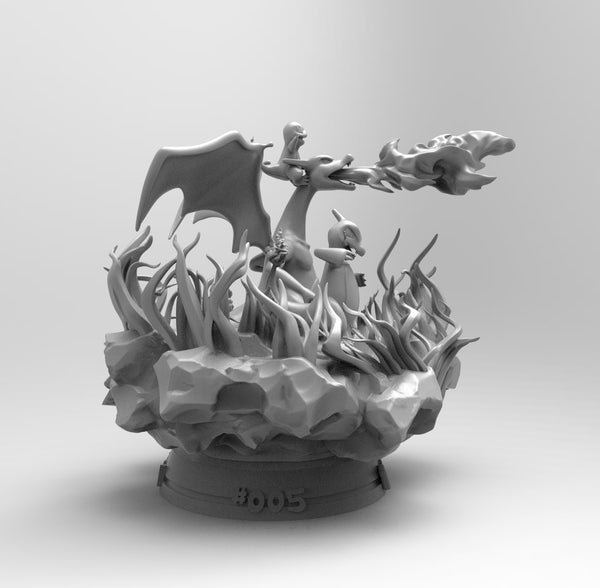 E394 - Anime character design, The Dragon anime character statue, STL 3D model design print download files