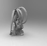 E432 - Legendary character design, The Mecha Shark character statue, STL 3D model design print  download files