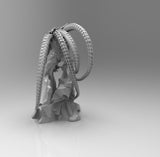 E432 - Legendary character design, The Mecha Shark character statue, STL 3D model design print  download files