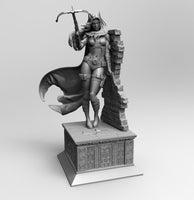 A090 - Heroes Cover Girl - The sexy huntress , STL 3D model design print files