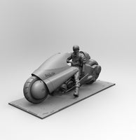 A098 - Anime character design Akira Biker ( Extra parts for Bike ) STL 3D model design print download files