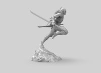 A236 - Character design, The Red Ronin Gut with mask, STL 3D model design print download file