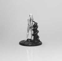 E401 - Female character design, The Snake girl statue, STL 3D model design print download files