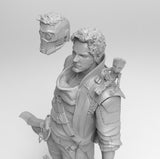 A103 - Starlord Guardian of the Galaxy ( 2 head version ) , Marvel , STL 3D model design print files