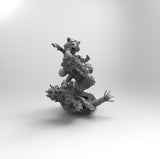 A108 - Comic character design, the Guardian of the galaxy Rocket statue, STL 3D model design print download file