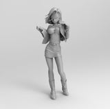 D001 - DBZ, Android 18 Cuteness overload , Anime Character STL 3D model design print