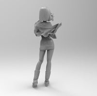 D001 - DBZ, Android 18 Cuteness overload , Anime Character STL 3D model design print