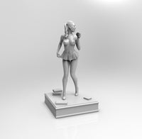 E405 - NSFW female character design, The Ridley girl statue, STL 3D model design print download files