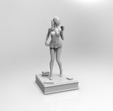 E405 - NSFW female character design, The Ridley girl statue, STL 3D model design print download files