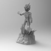 D003 - DBZ Vegeta Statue, Anime character STL 3D model design print