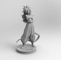 D005 - DBZ Android 21, Sexy Anime character, STL 3D model design print files