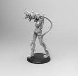 E561 - Games character design, The Lol Jinxi statue, STL 3D model design print download files