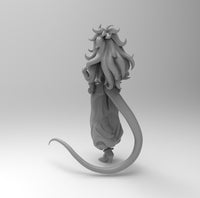 D006 - Anime character design, The DBZ Anime Character, Android 21, STL 3D model design print download files