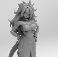 D006 - Anime character design, The DBZ Anime Character, Android 21, STL 3D model design print download files