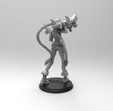 E561 - Games character design, The Lol Jinxi statue, STL 3D model design print download files