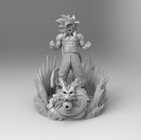 D010 - DBZ Anime Character , Super Saiya 4 Goku, STL 3D model design print files