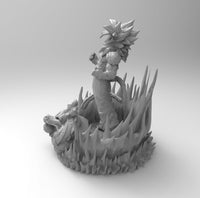 D010 - DBZ Anime Character , Super Saiya 4 Goku, STL 3D model design print files